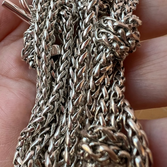 Ralph Lauren Silver-tone long knot toggle necklace Brand New - Picture 7 of 13